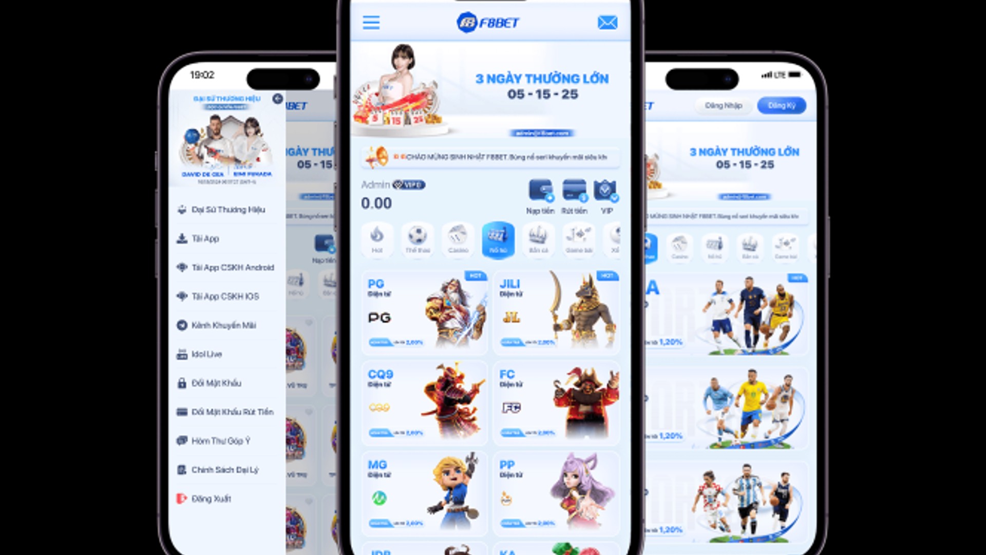 Giao diện ứng dụng Lecai8882 trên điện thoại