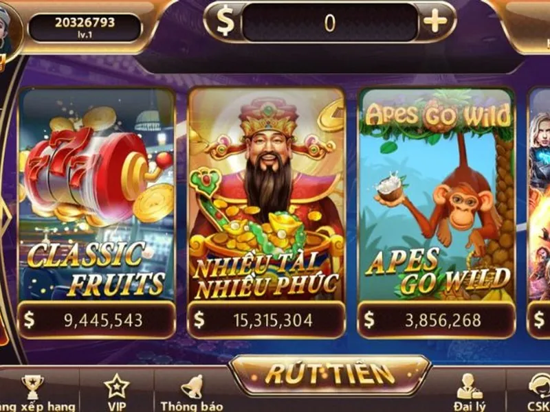 Màn hình trò chơi Slot với biểu tượng jackpot lớn